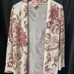Load image into Gallery viewer, Chicos Floral Print Longline Cardi SWEATERS 0
