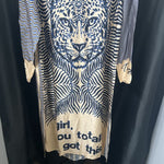 Load image into Gallery viewer, me369 Tiger Graphic Print LS DRESSES M
