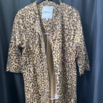 Load image into Gallery viewer, Carol Anderso 3/4 Sleeve Cheetah Longline JACKETS M
