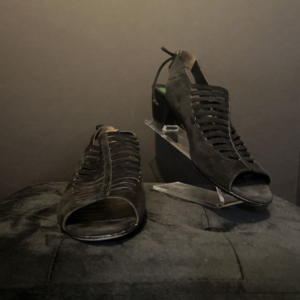 Paul Green Suede Cagey Mini Heels SHOES 9