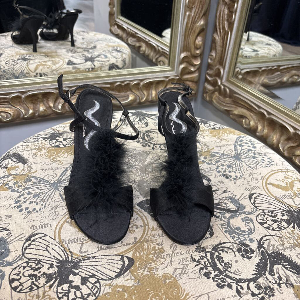 Nina Feather Detail Strappy SHOES 8