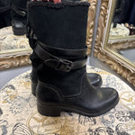 Load image into Gallery viewer, Coach Suede Fur Lined Midi BOOTS 8
