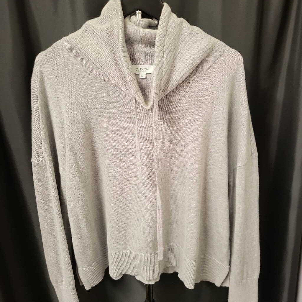 Haven Well Within Cowl Neck Tie LS SWEATERS M