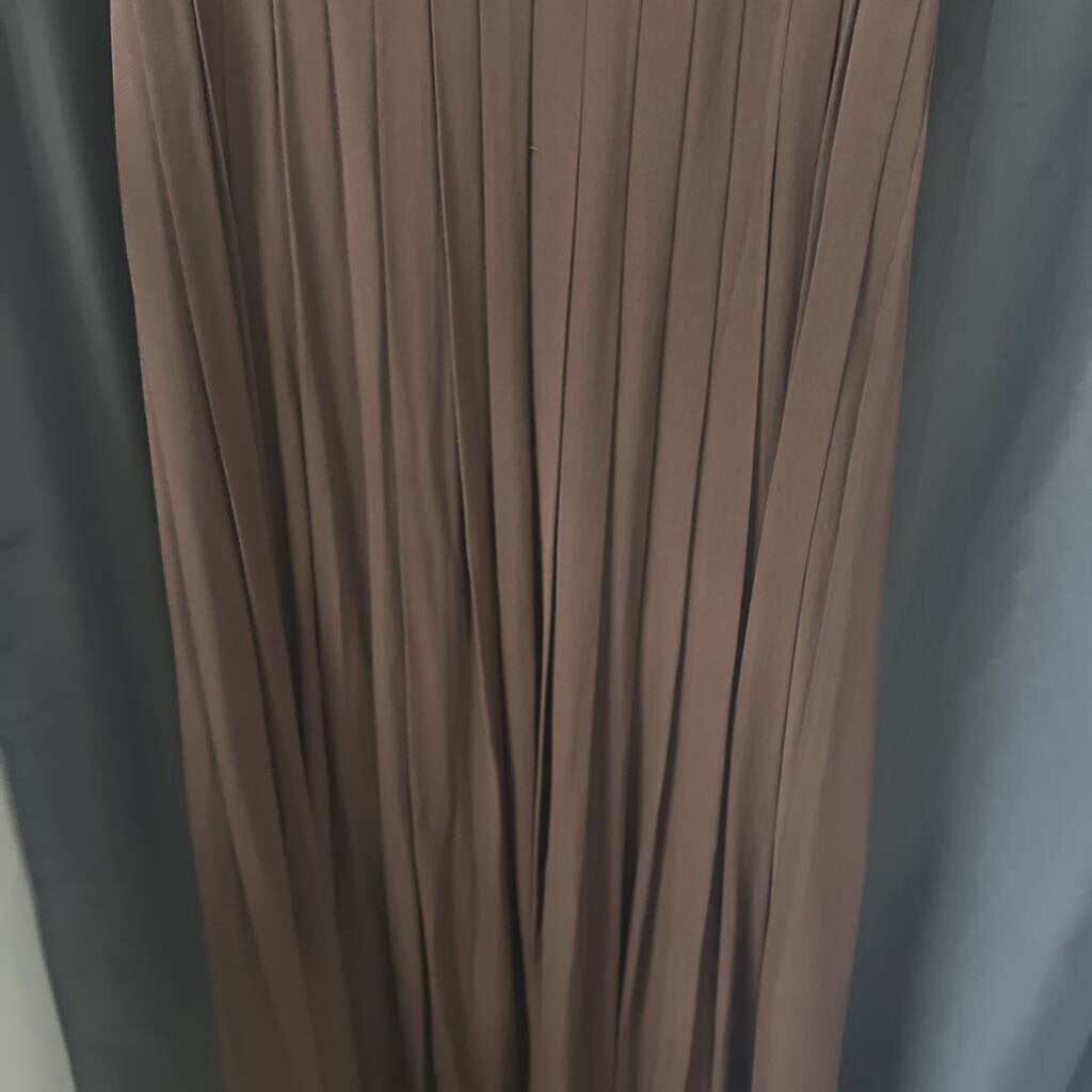 Aidan Mattox Beaded Bodice Pleated Maxi EVENING 12