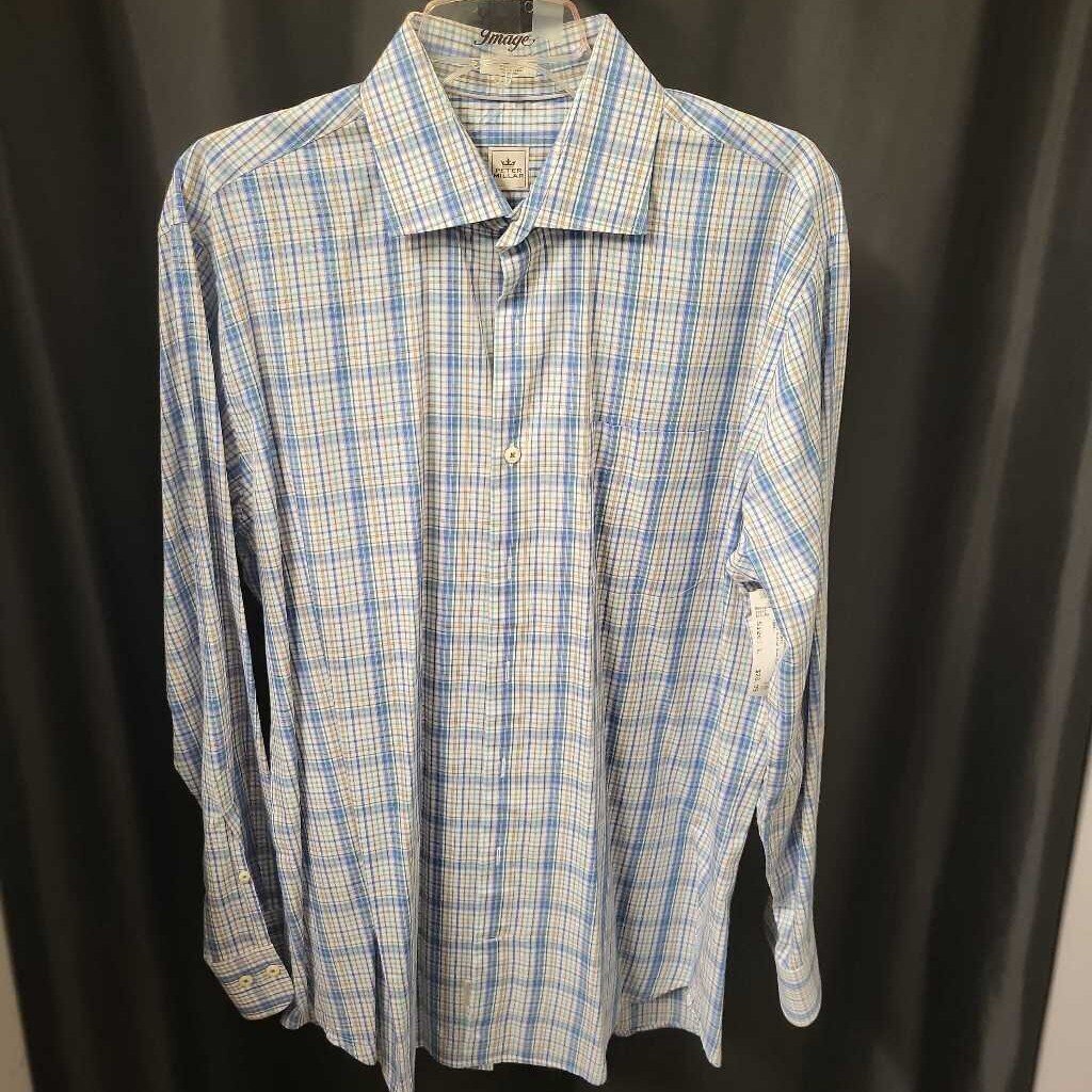 Peter Millar Plaid Button Down MENS SHIRTS L