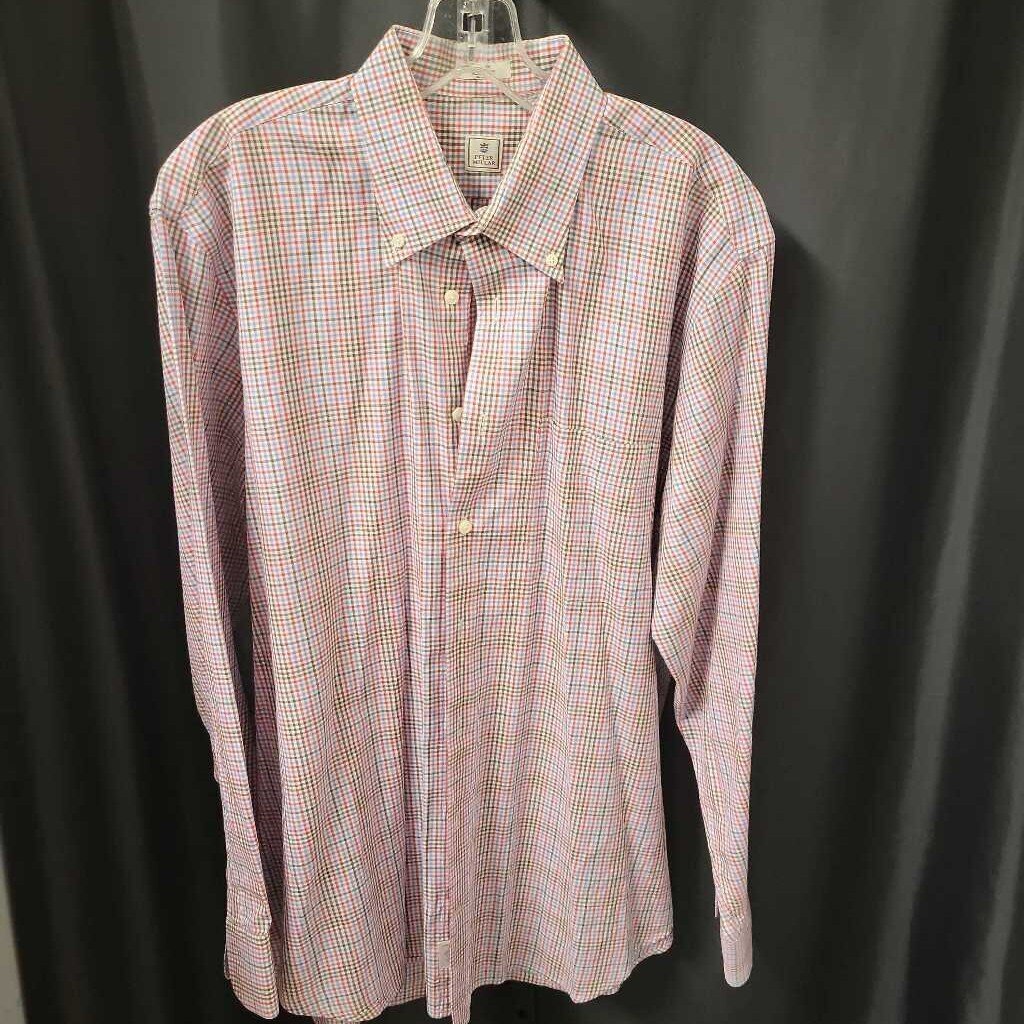 Peter Millar Plaid Button Down MENS SHIRTS L