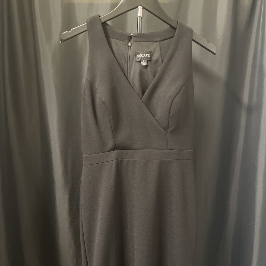 Xscape Sleeveless Flounce Bottom Midi DRESSES 6