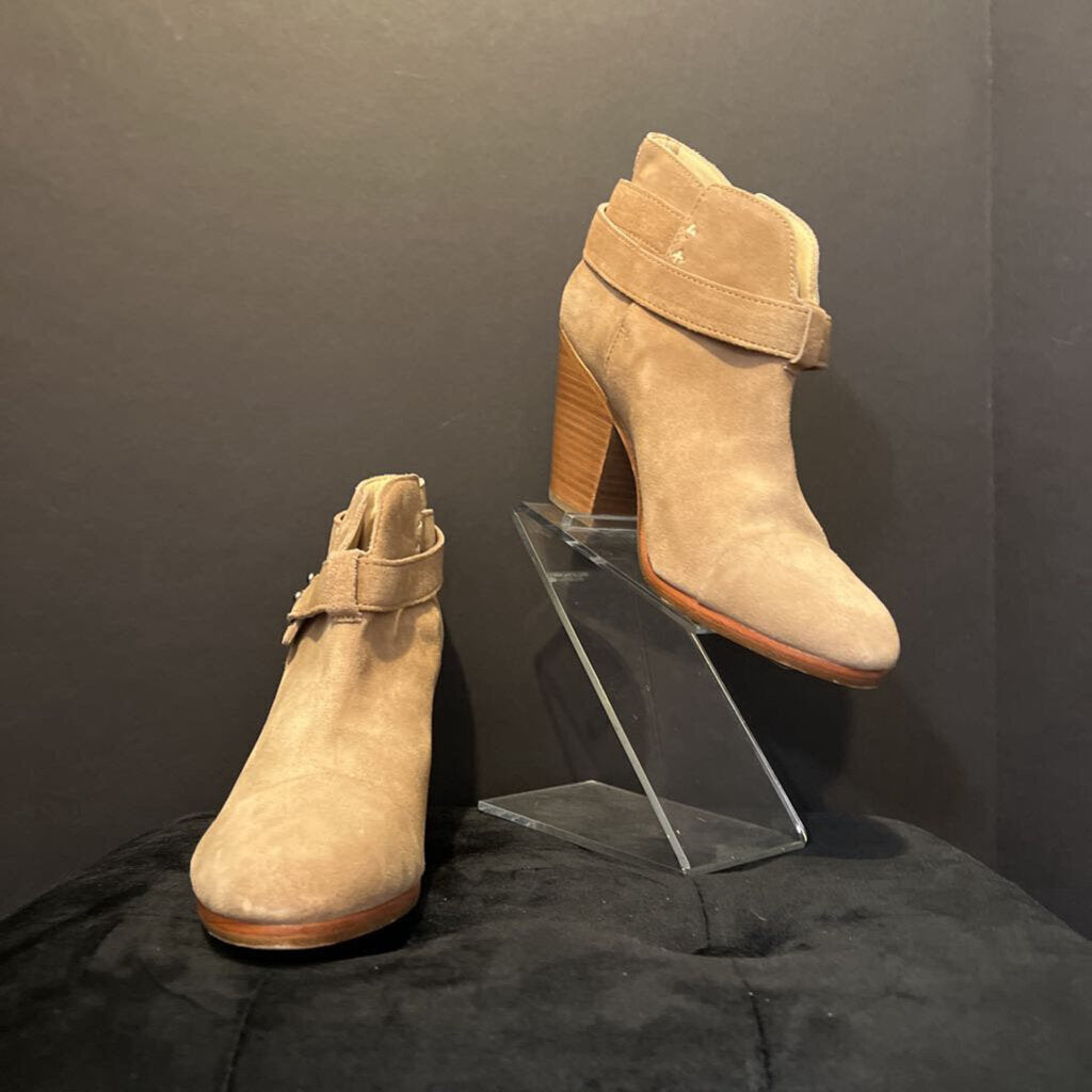 Rag & Bone Suede Heeled Ankle Booties BOOTIES 7.5