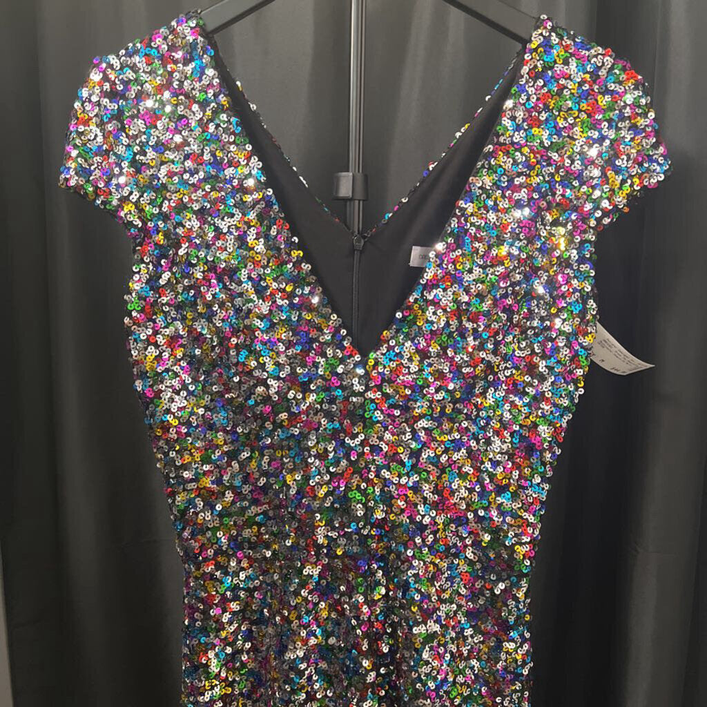 Dress The Populatio Multicolor Sequin SS DRESSES M