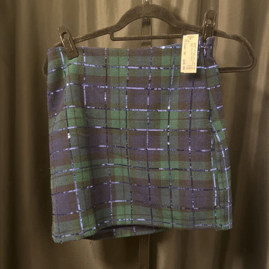 Vineyard Vines Sequin Plaid Mini SKIRTS 00
