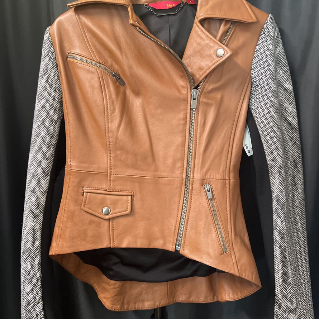 gili Leather Panel Knit Sleeves JACKETS 8