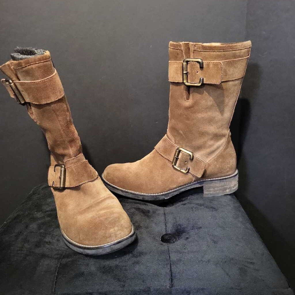 Paul Green Suede Midi Flat BOOTS 7