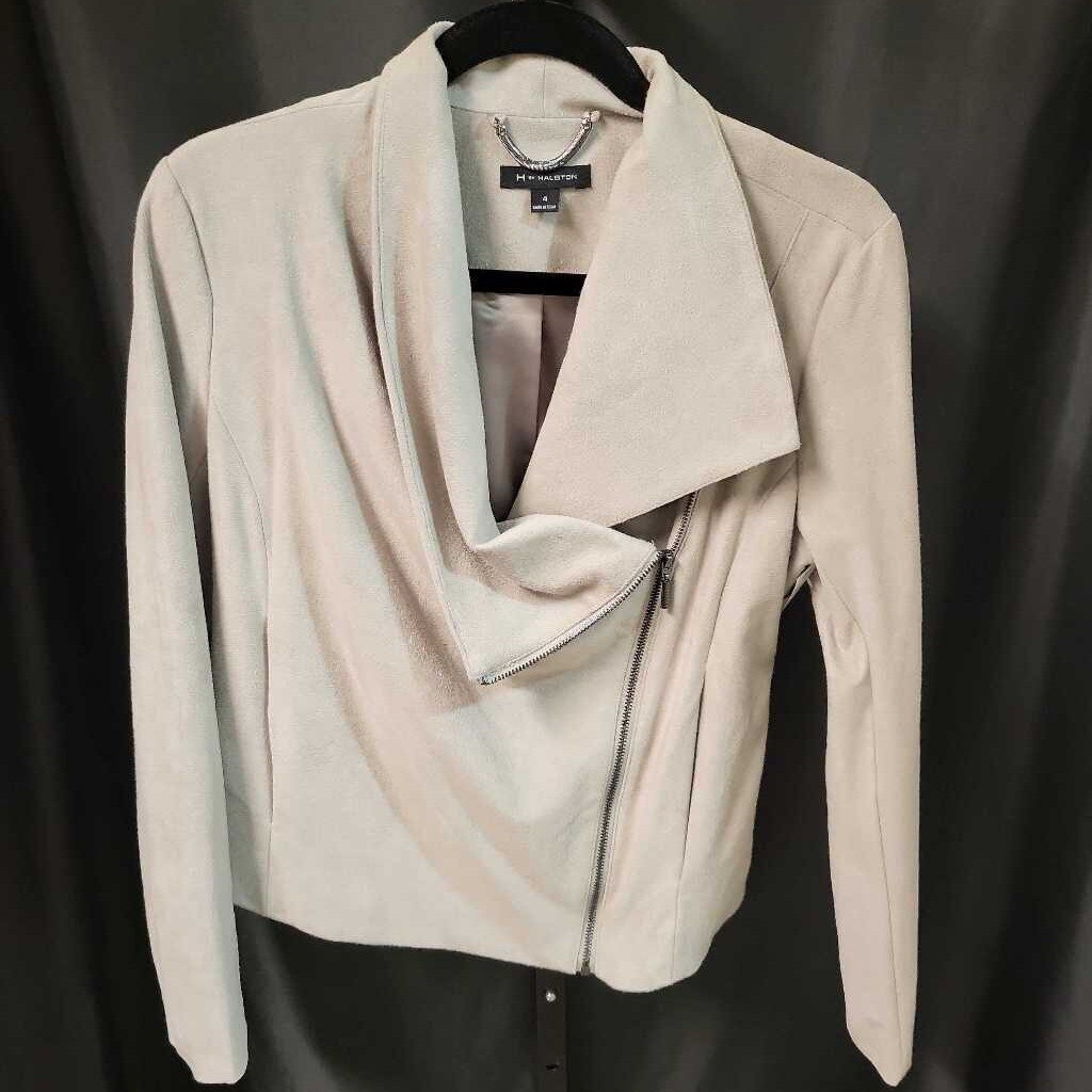 H by Halston Suede Moto Style JACKETS 4