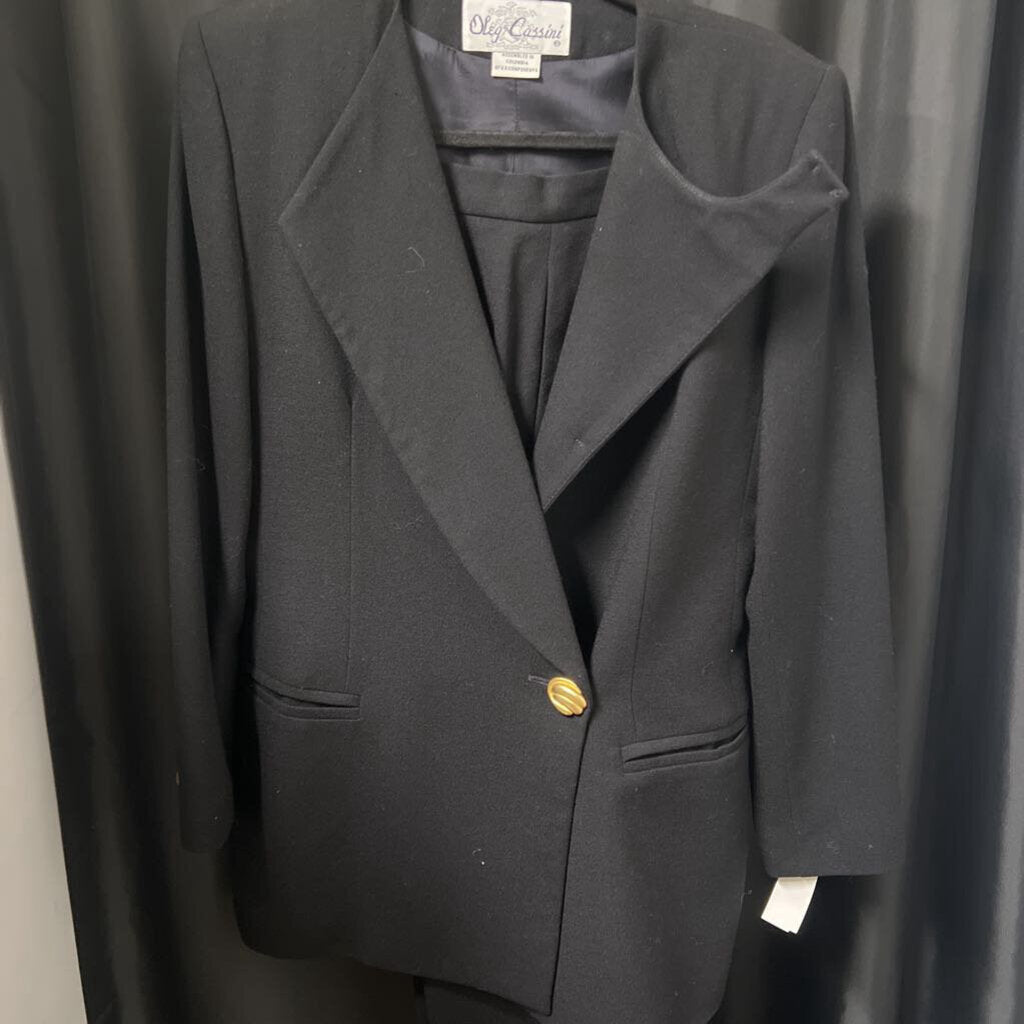 Oleg Cassini 2pc Skirt & Blazer Set SUITS S/M