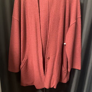 Eileen Fisher Fuzzy Open Front Cardi SWEATERS XL