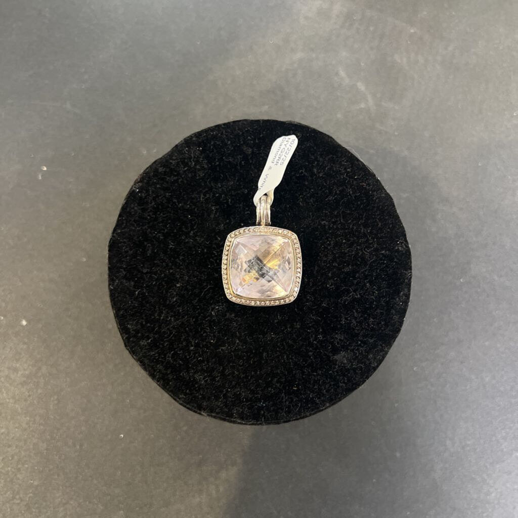 David Yurman Diamond & White Sapphire Pendant PENDANTS OS