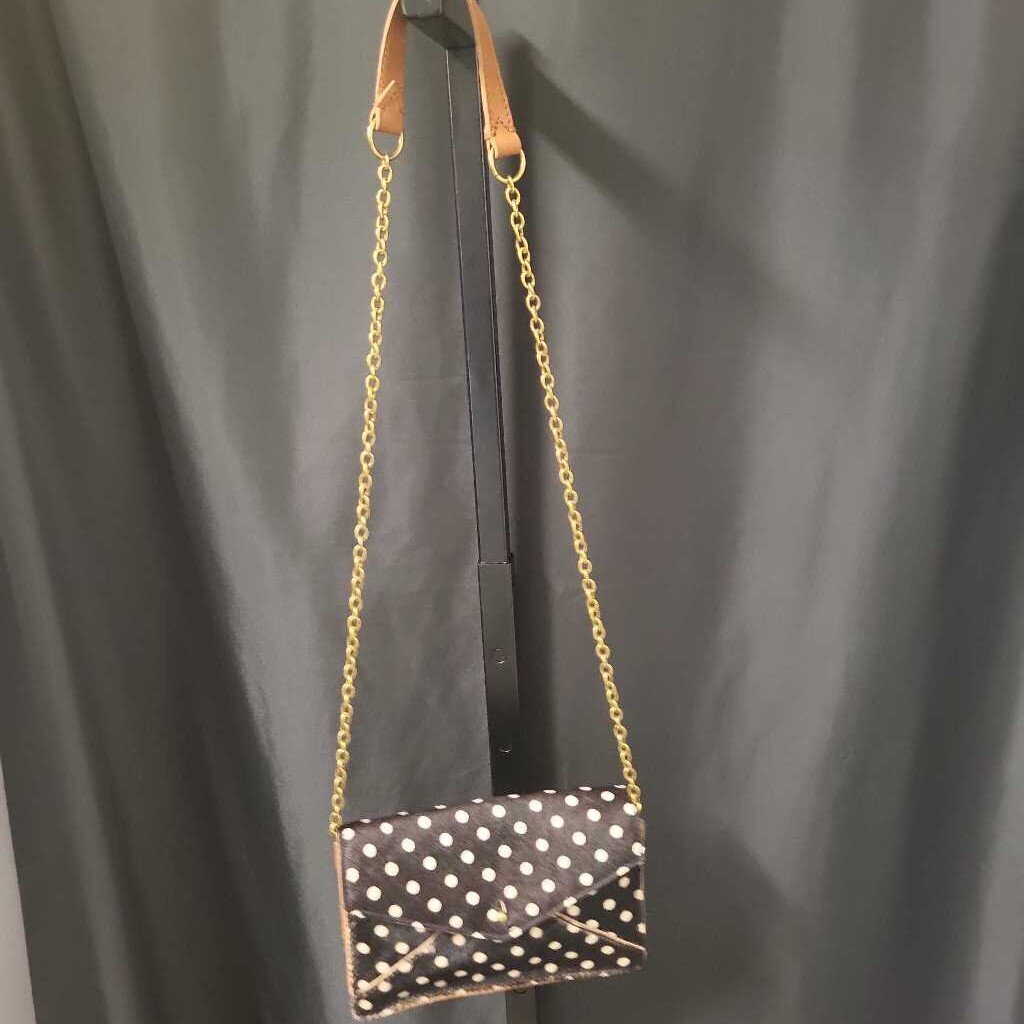 Madewell Polka Dot Calf Hair Crossbody HANDBAGS S