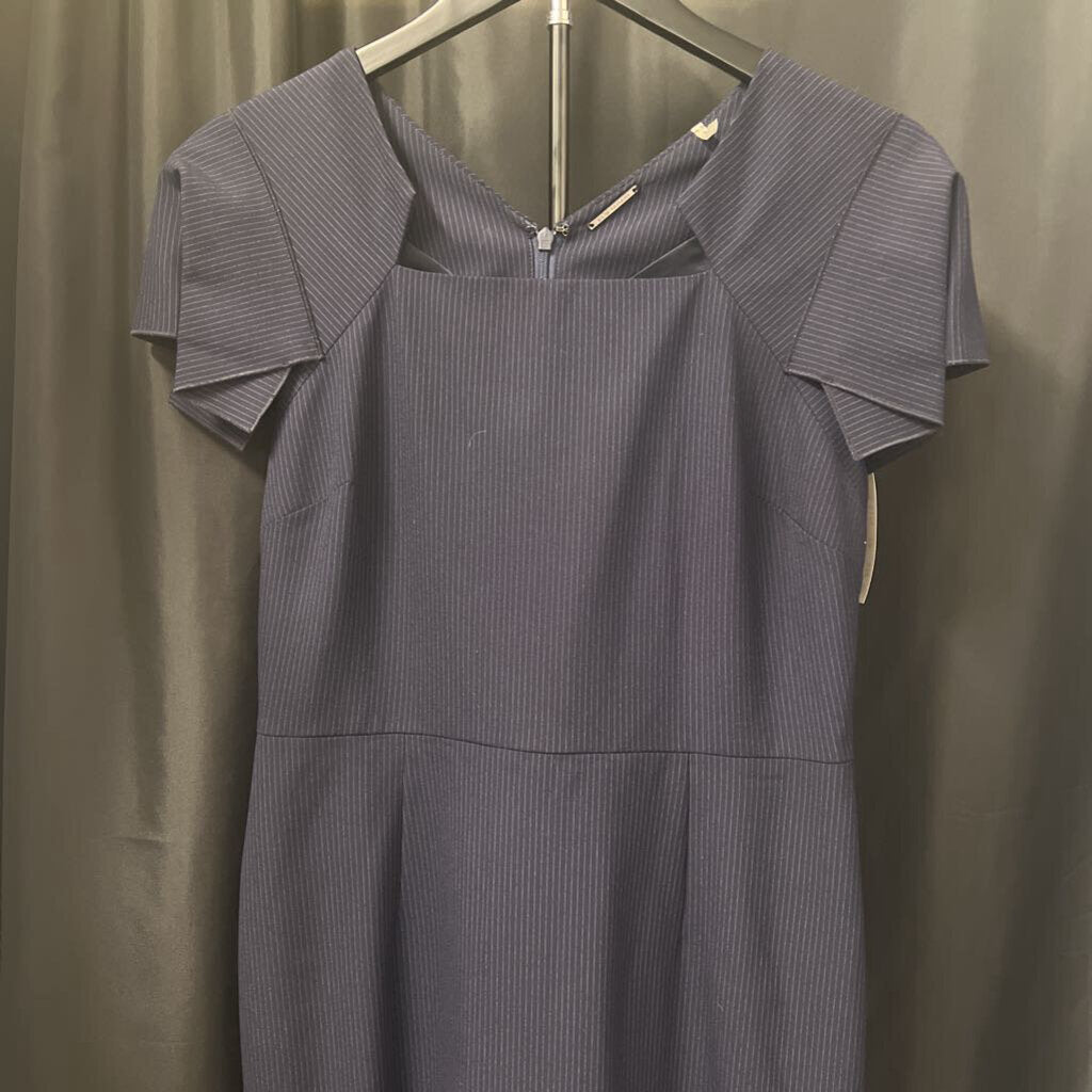 Ellie Tahari Striped Flounce DRESSES 10