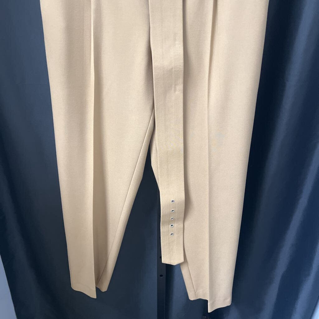 Zara High Waisted w Belt PANTS M