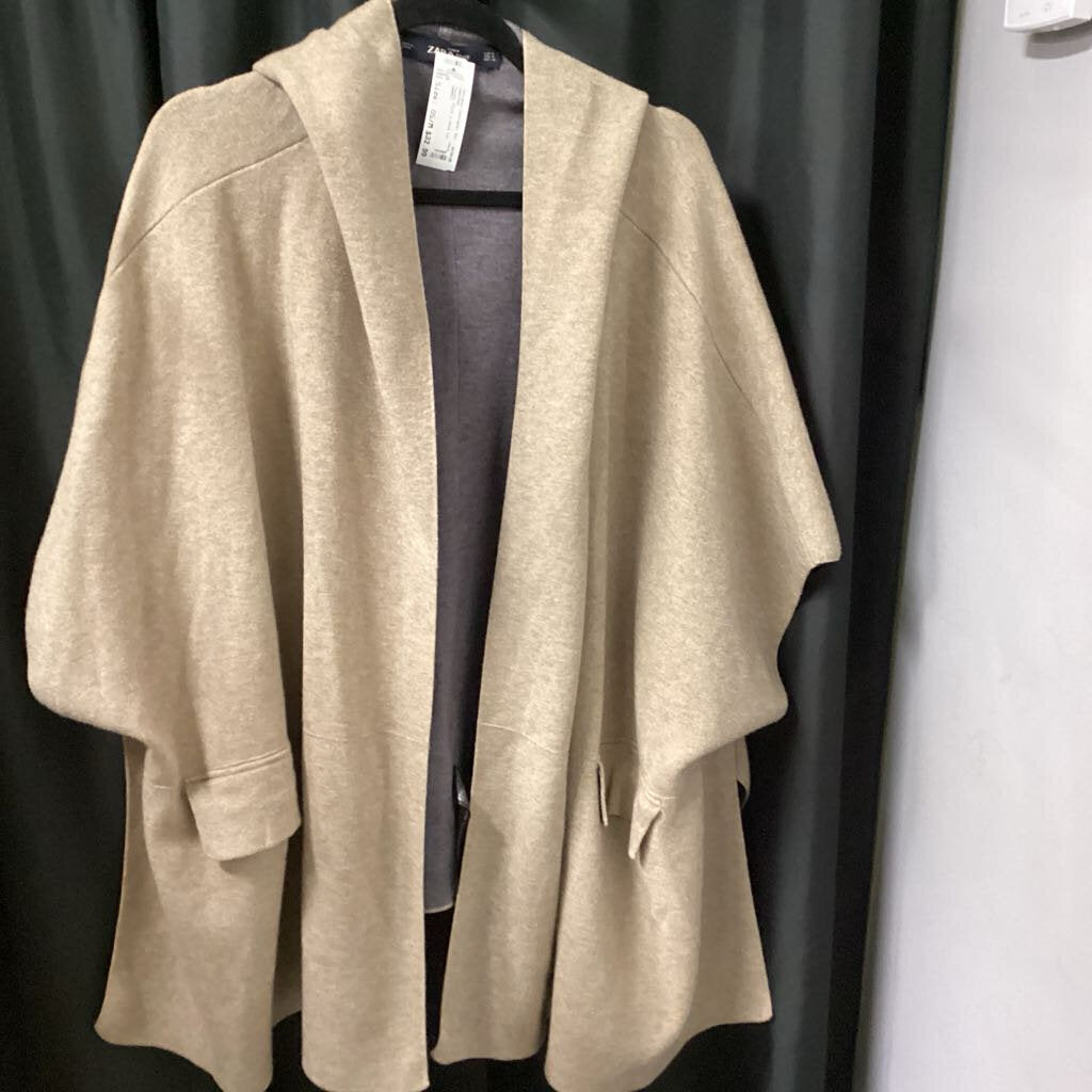 Zara Poncho Style w Hood SWEATERS OS/M