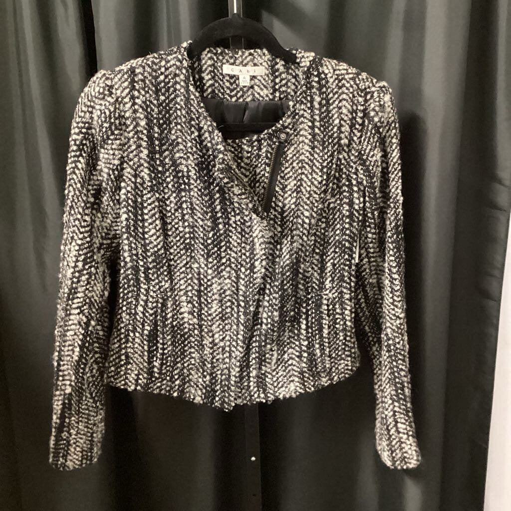 Cab Marbled Pattern Zip Front JACKETS 4