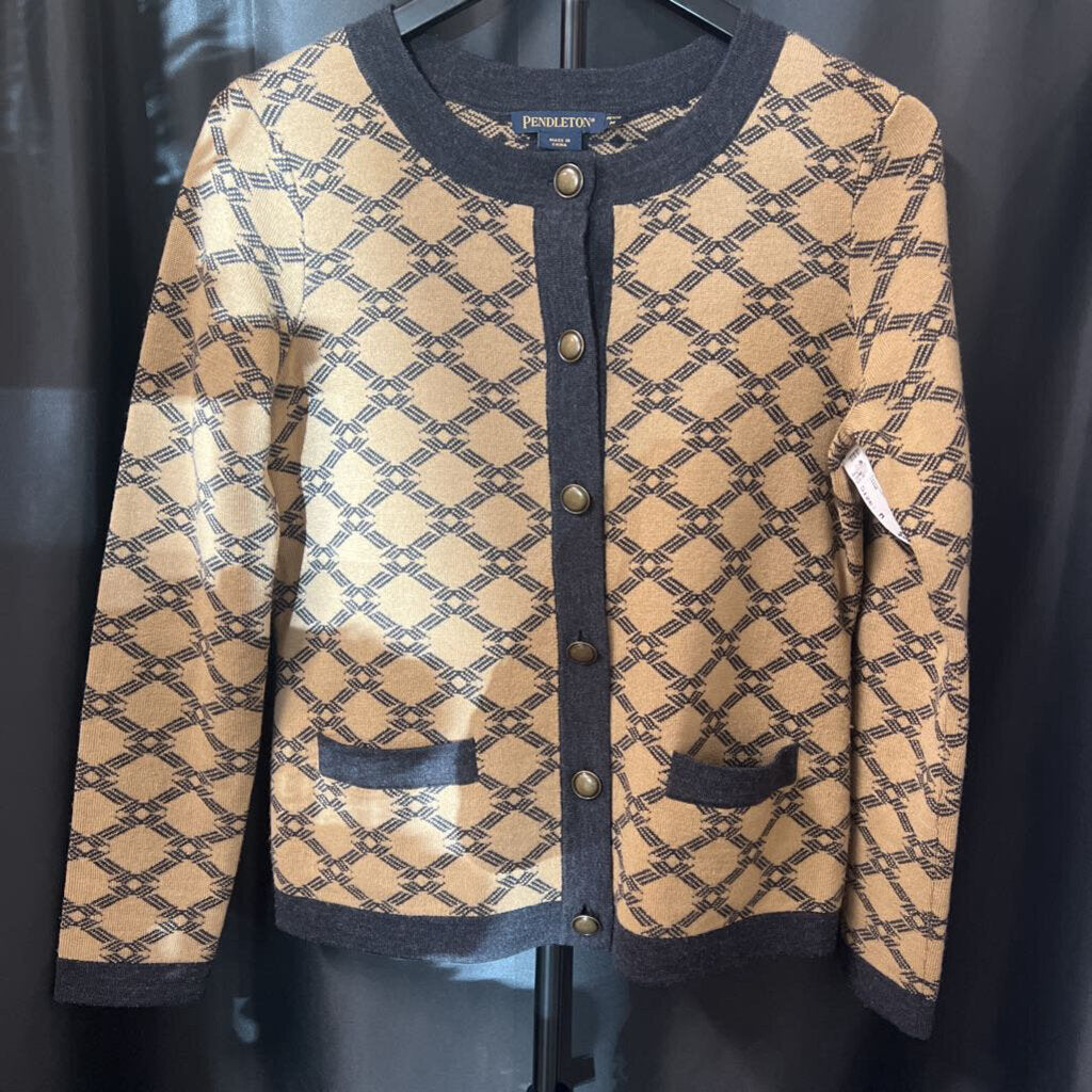 Pendelton Patterned Button Up Cardi SWEATERS M