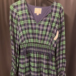 Load image into Gallery viewer, STS Plaid LS Tiered Maxi DRESSES S
