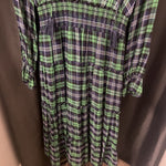 Load image into Gallery viewer, STS Plaid LS Tiered Maxi DRESSES S
