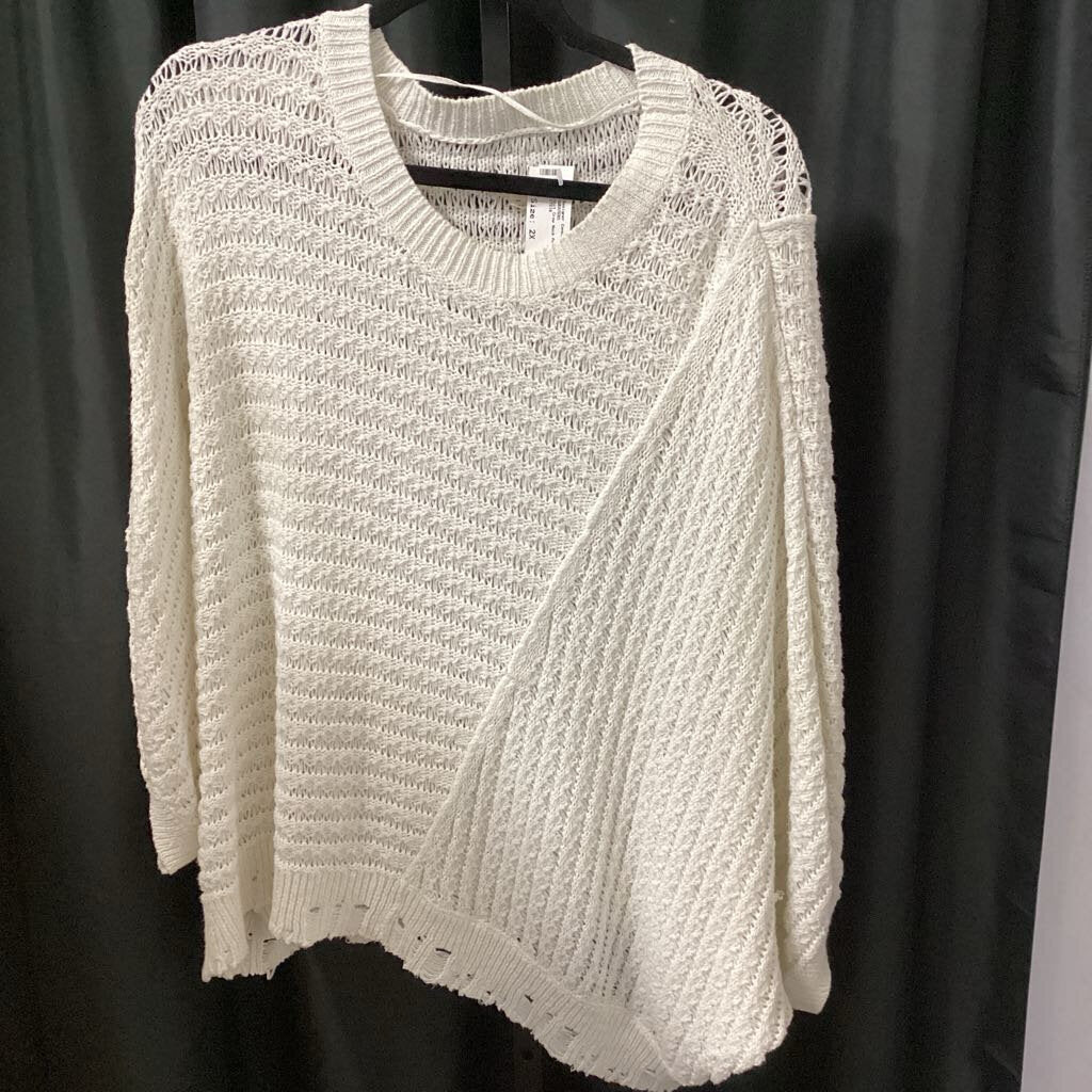 Pilcro Knit Crew Neck Poncho SWEATERS 2X