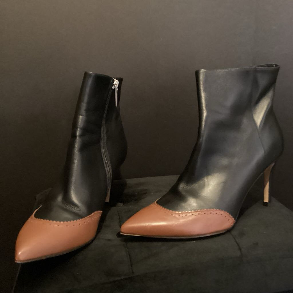 LK Bennett Two Tone Leather Pointed Toe BOOTIES 42