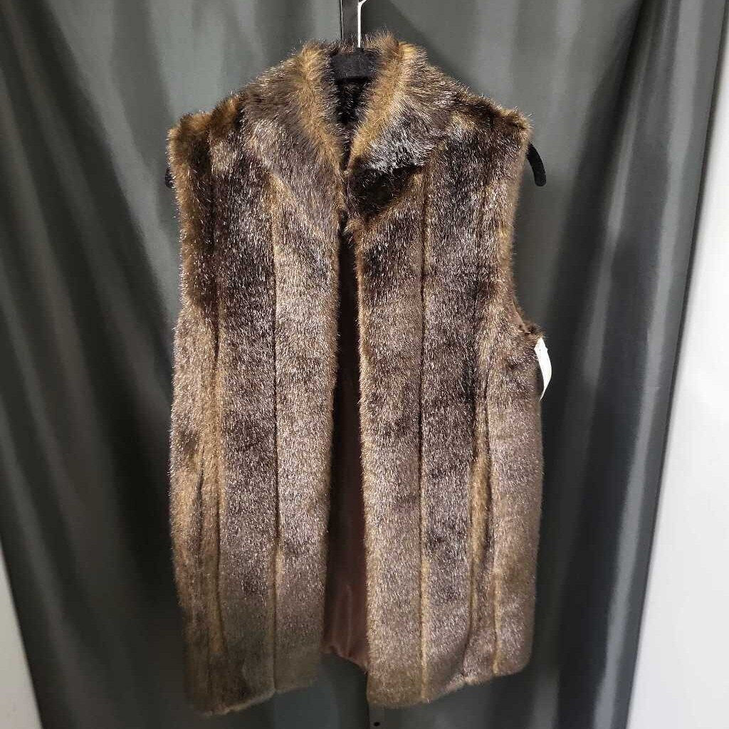 Donna Salyers Faux Fur Vest VESTS S