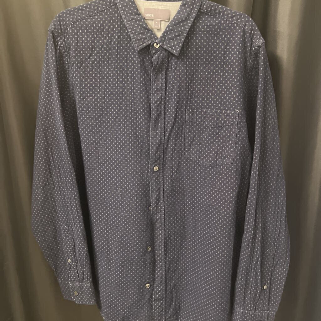 Vince Micro Dot Button Dwn MENS SHIRTS XL