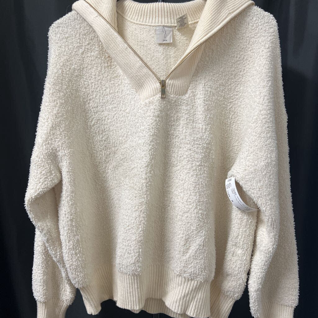Joie Fleece 1/4 Zip Pullover SWEATERS M