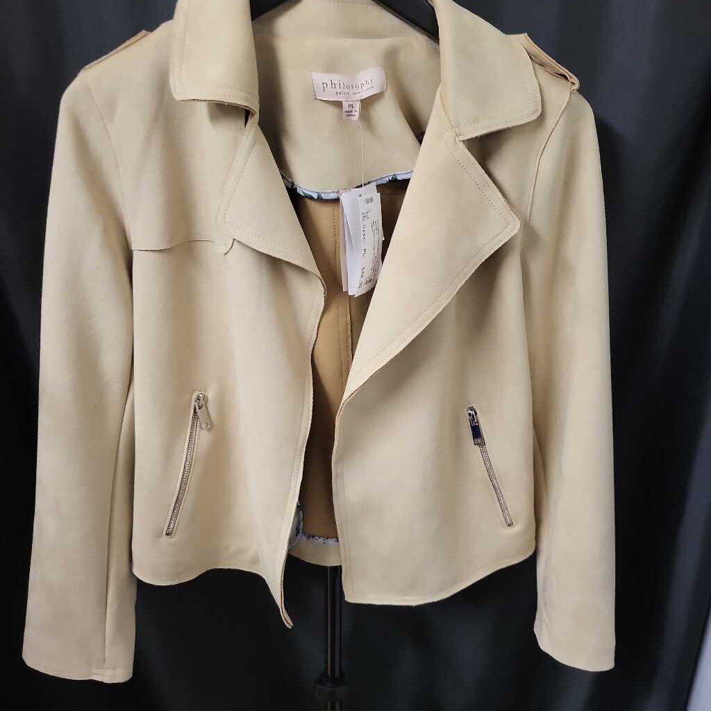 Philosophy NWT Suede Large Collar JACKETS PL