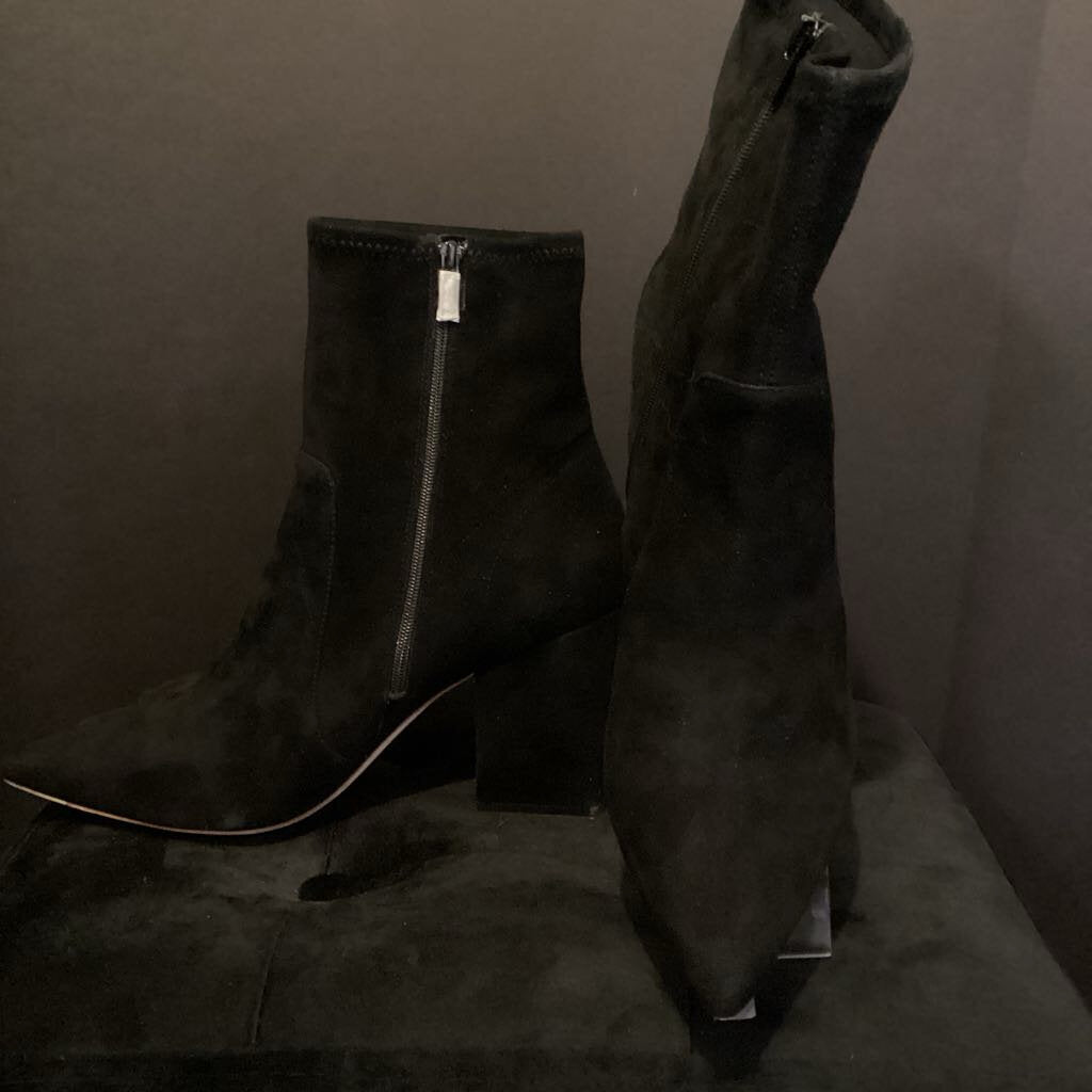 Loeffler Randall Suede Pointed Toe Midi Length BOOTIES 9.5