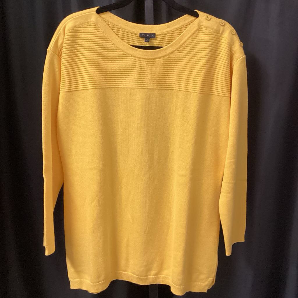 Talbots NWT Boat Neck Ribbed SWEATERS L
