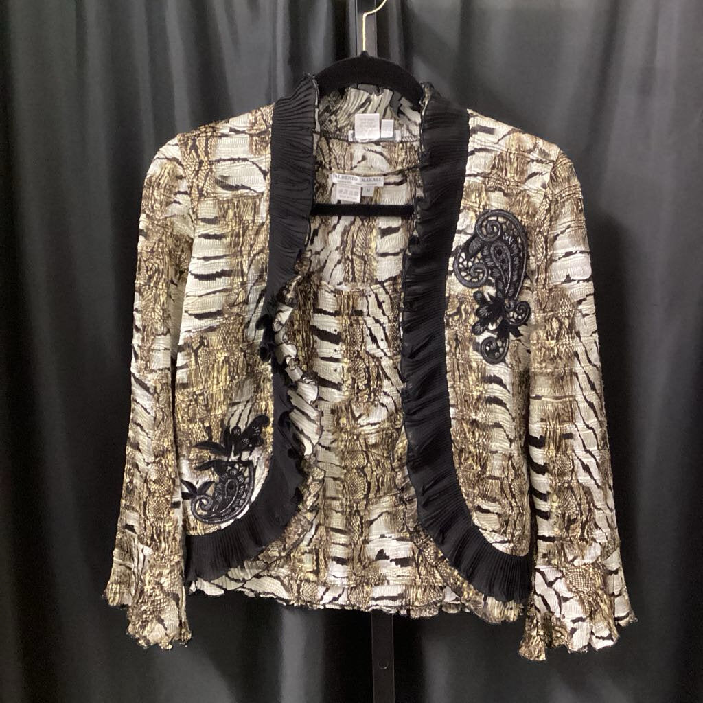 Alberto Makali 2Pc Krinkled Print TOPS Med