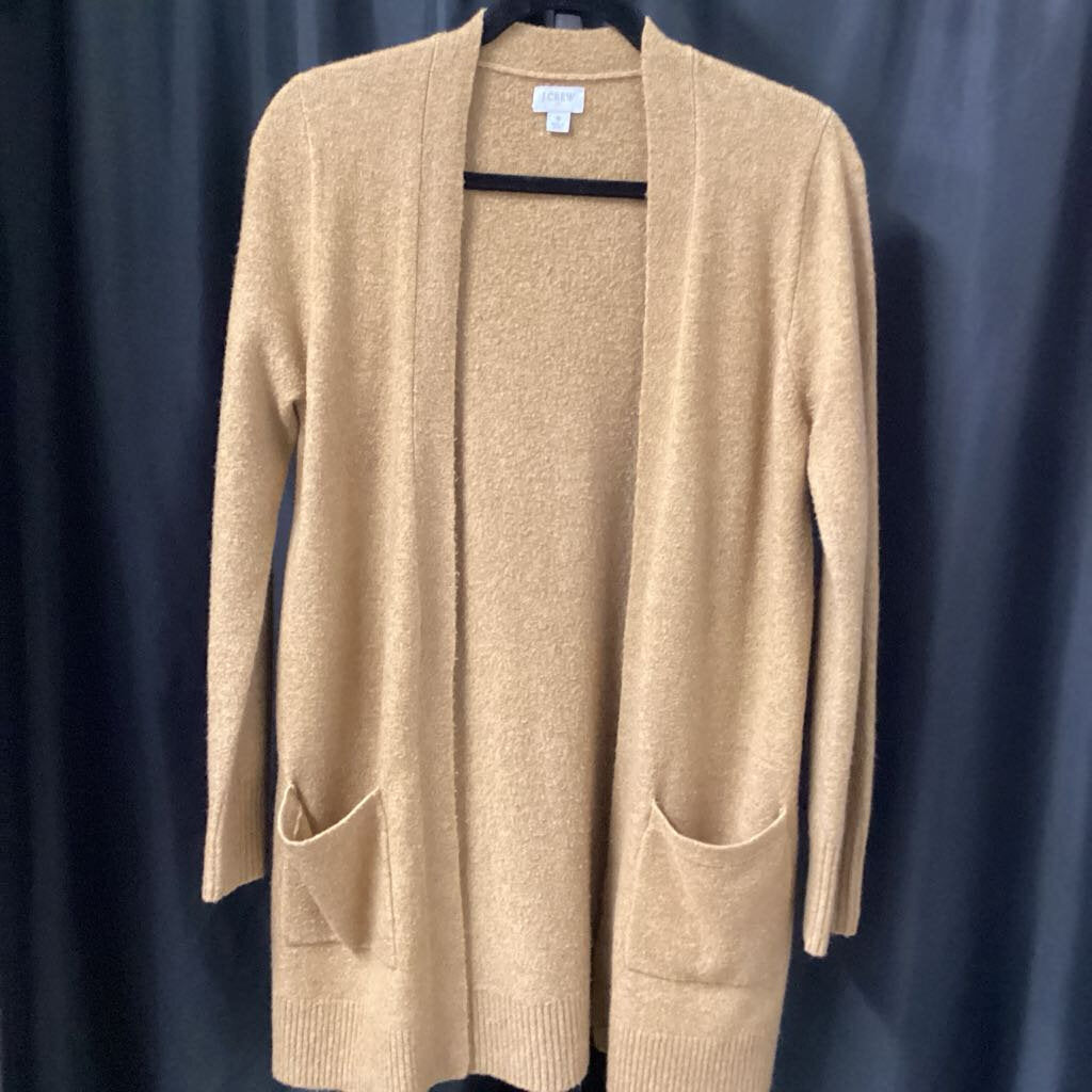 J Crew Long Wool Open SWEATERS S