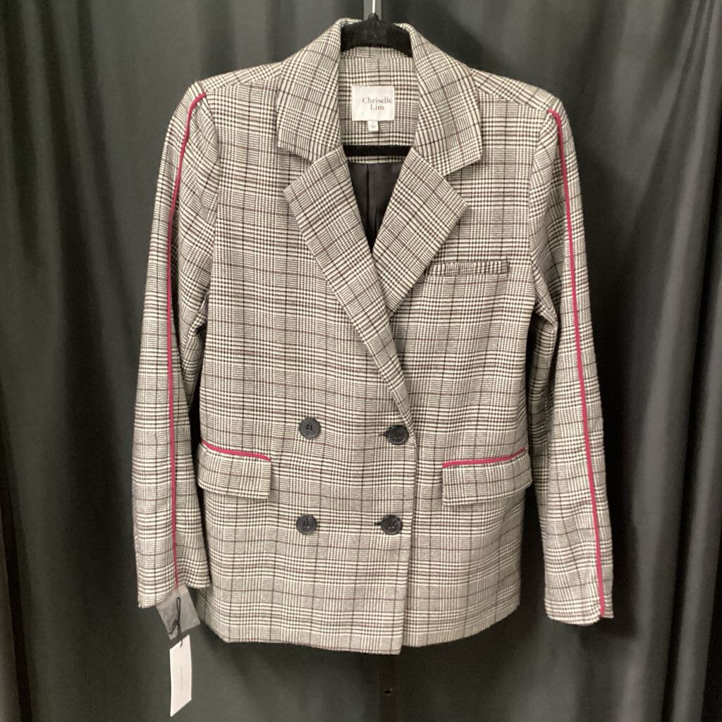 Chriselle Lim Plaid Dbl Breast JACKETS Small