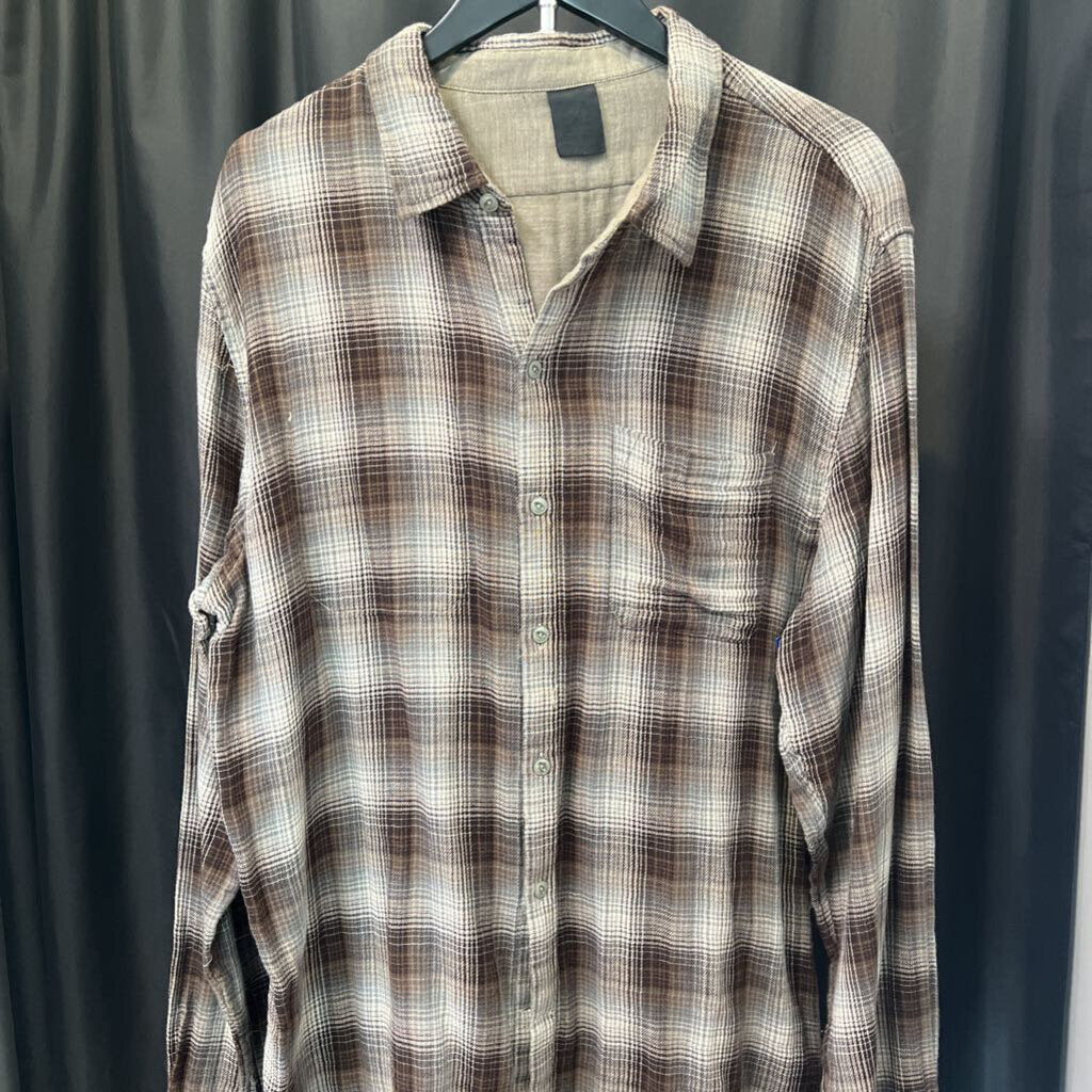 John Varvatos L/S Plaid Lined MENS SHIRTS XXL