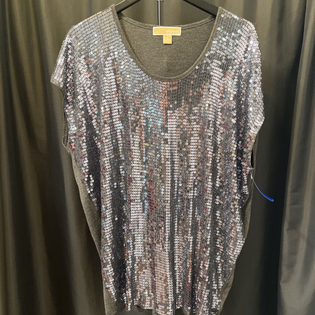 Michael Kors Sequin SS Tee TOPS XL