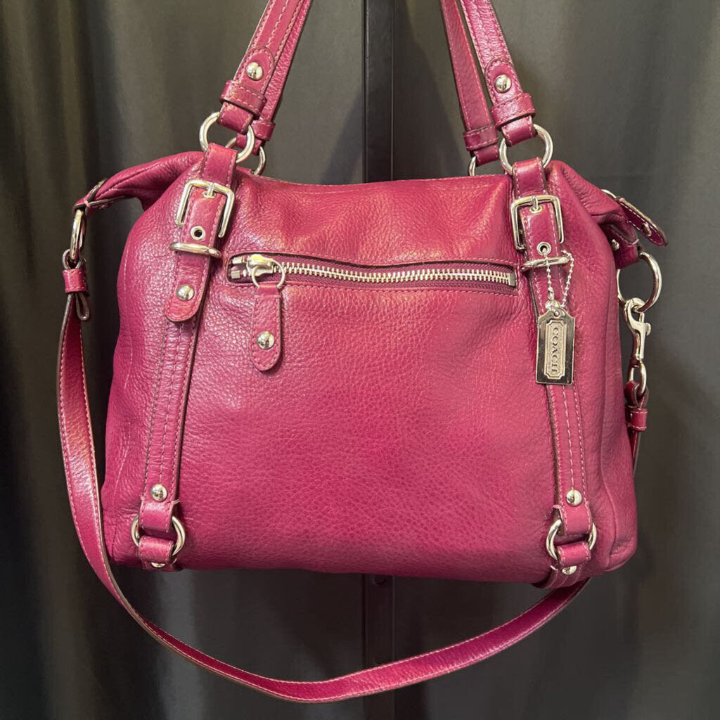 Coach Pebble Leather Dr Bag w Crossbody Strap HANDBAGS M