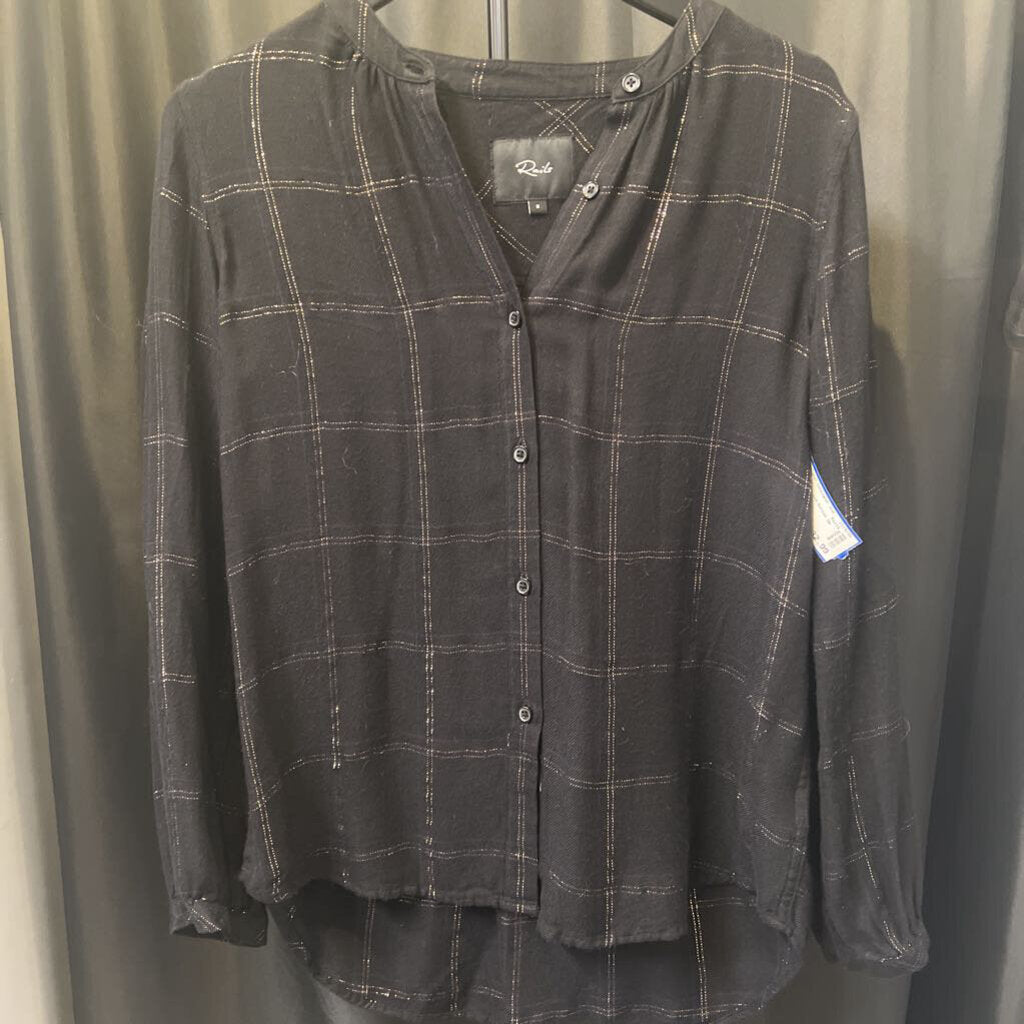 Rails Metallic Thread Button Up TOPS S