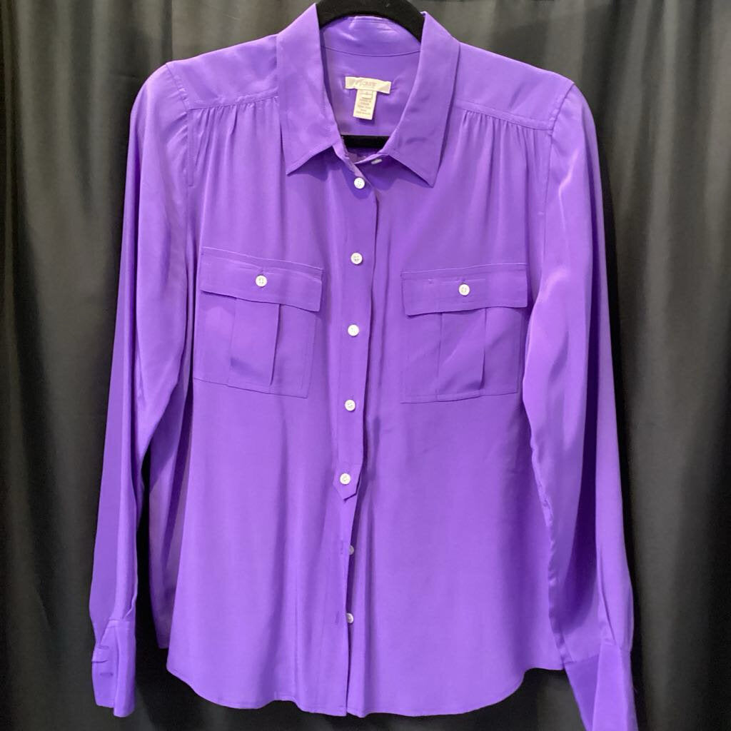 J Crew Silk Button Up TOPS 8