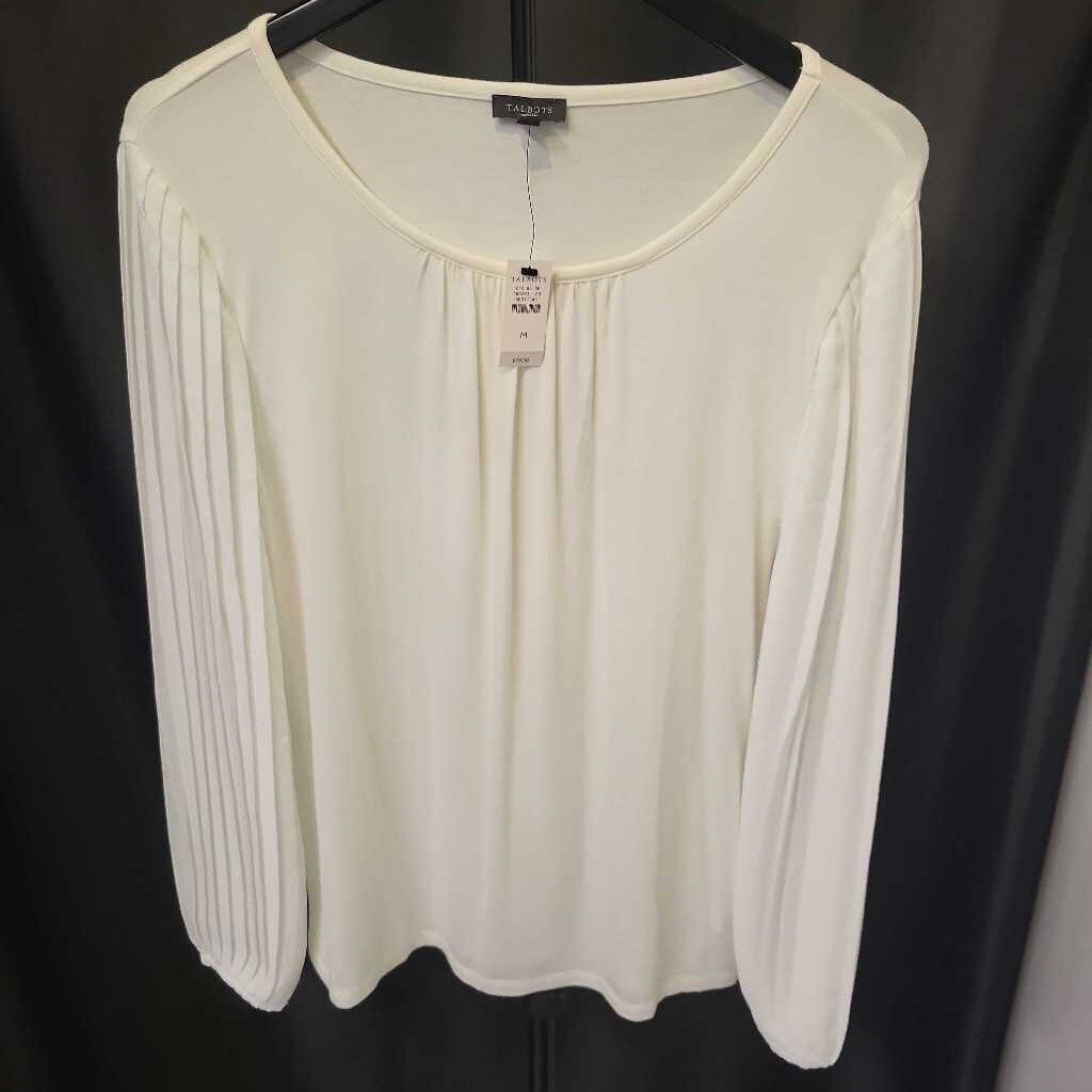 Talbots NWT Pleated Sleeve TOPS Medium