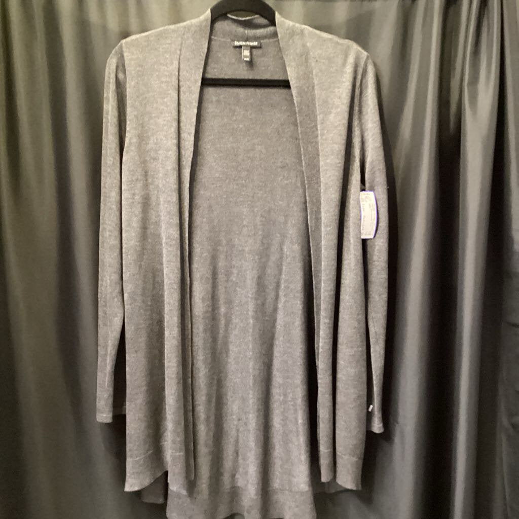 Eileen Fisher Long Open Cardigan SWEATERS Medium