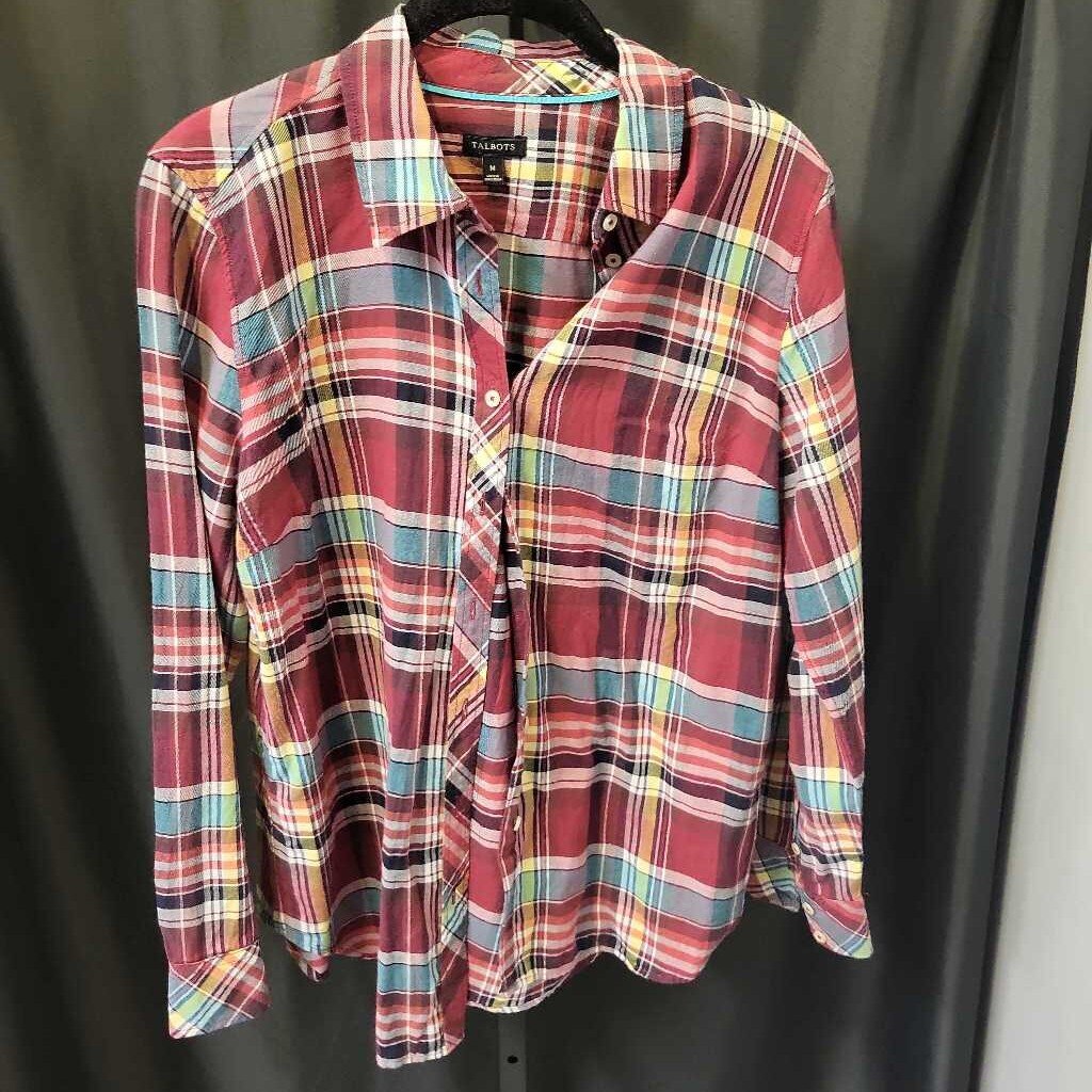 Talbots Plaid TOPS M