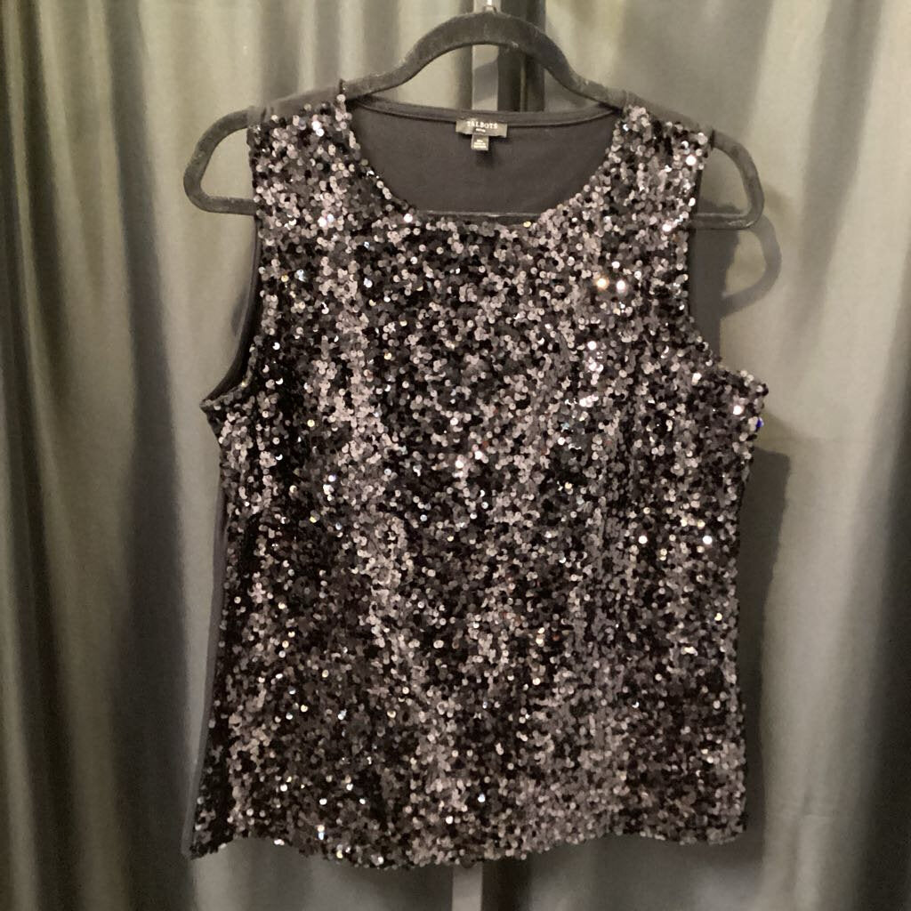 Talbots Sequin Tank TOPS M