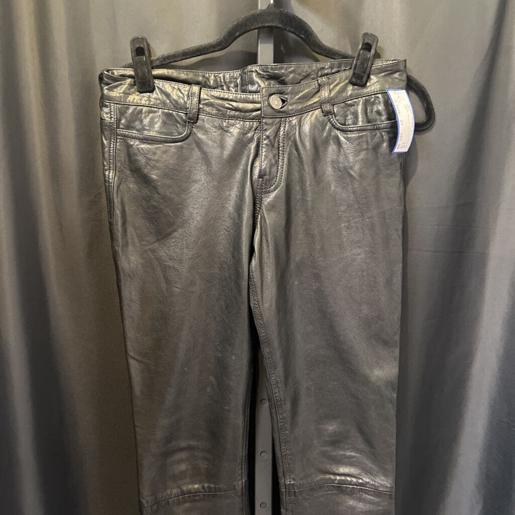 All Saints Leather Skinney Leg PANTS 27