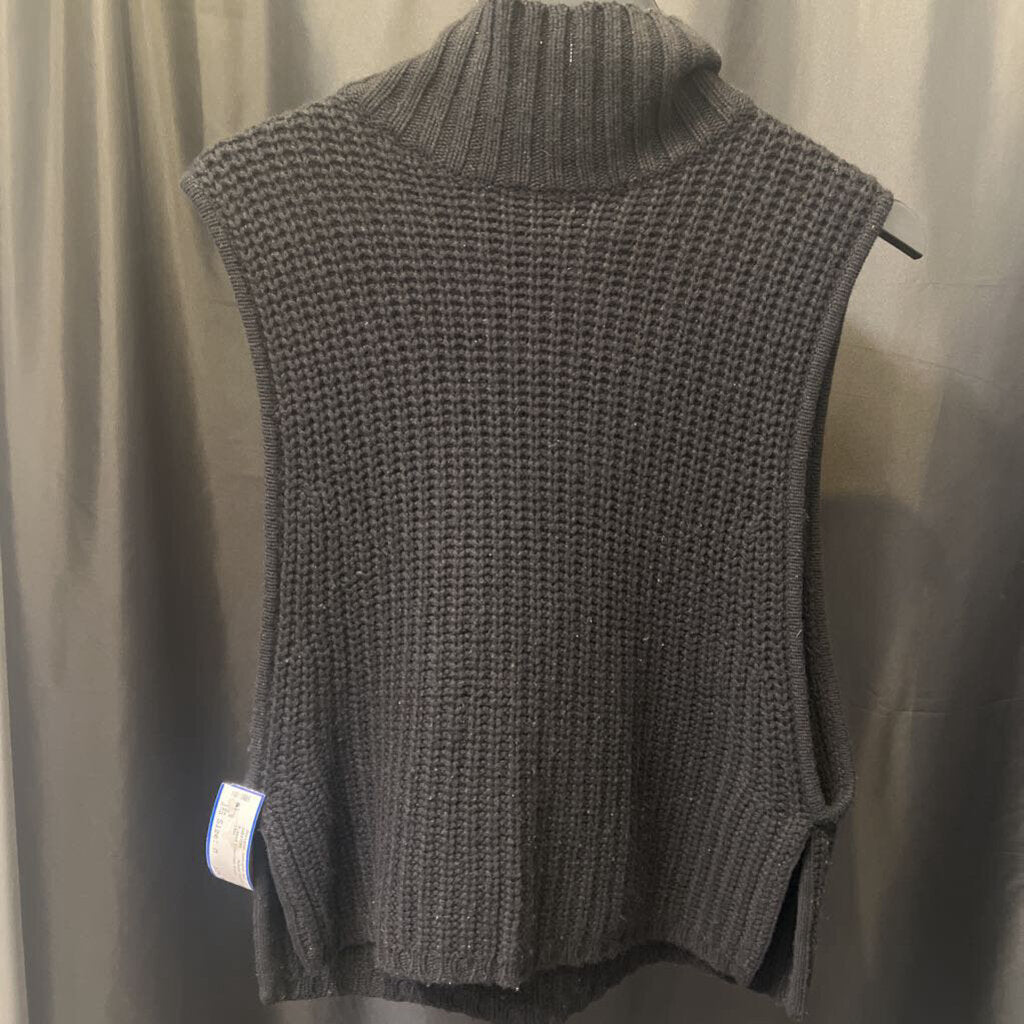 Autumn Cashmere Ribbed Sleevless SWEATERS M